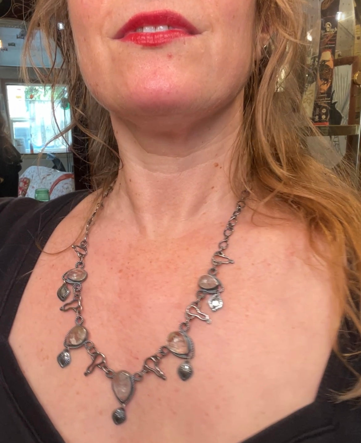Herkimer Diamond 5 Pointz Necklace