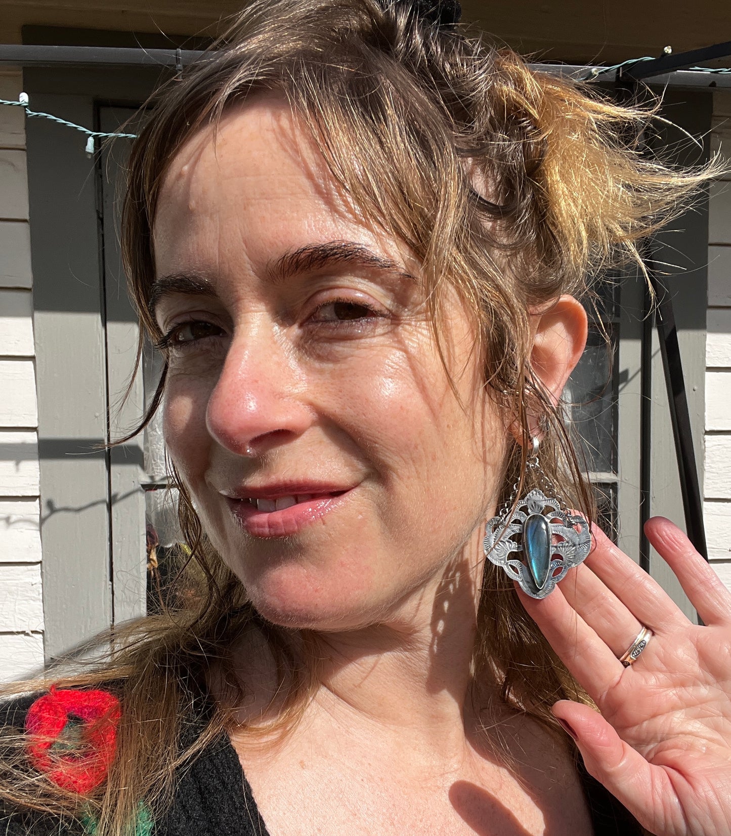 Variscite and Herkimer Rose Parade Necklace