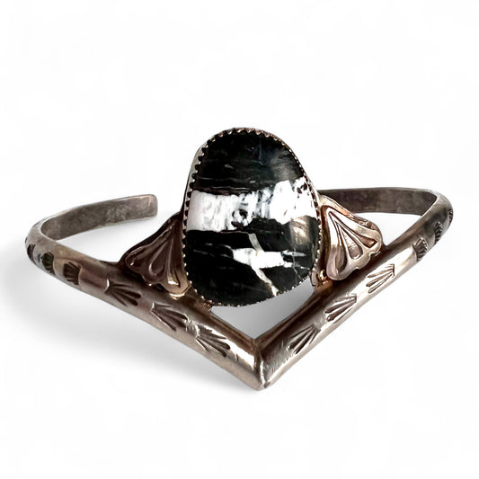 White Buffalo Turquoise Gaviota Cuff