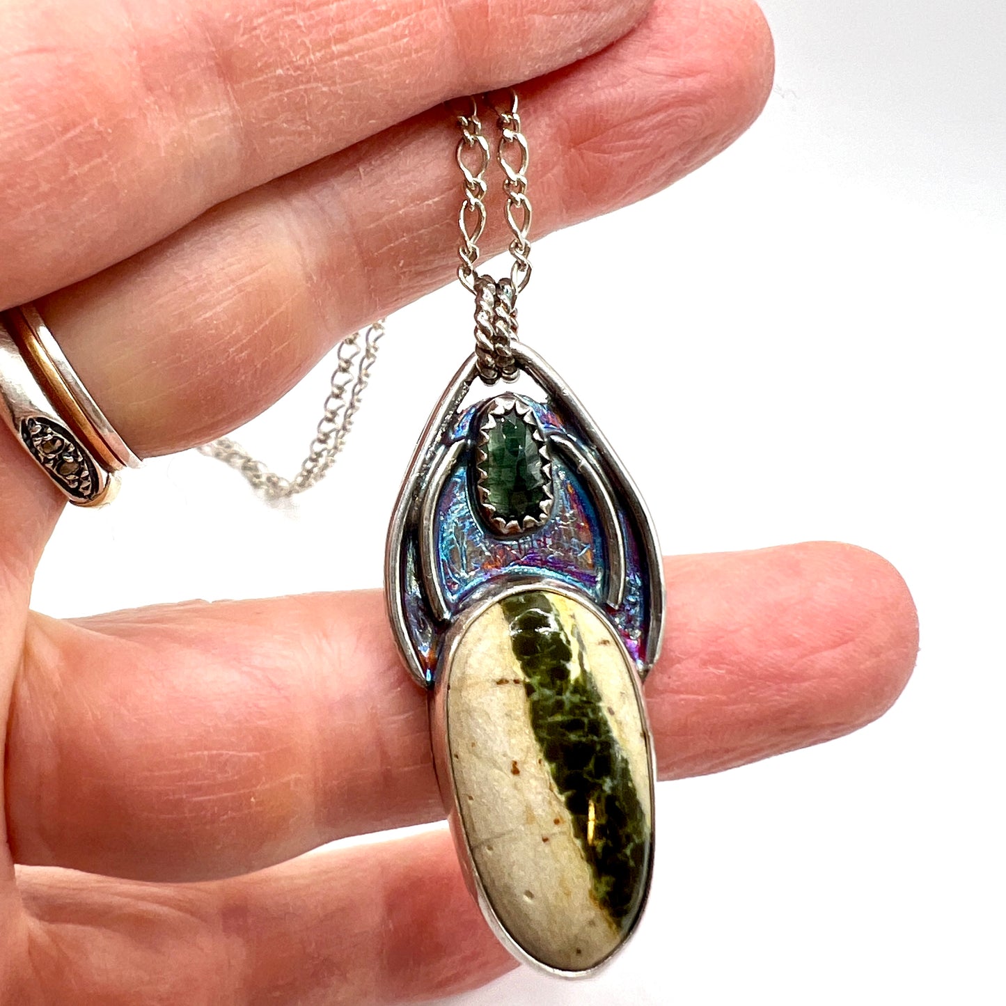 Emerald and Turquoise Necklace