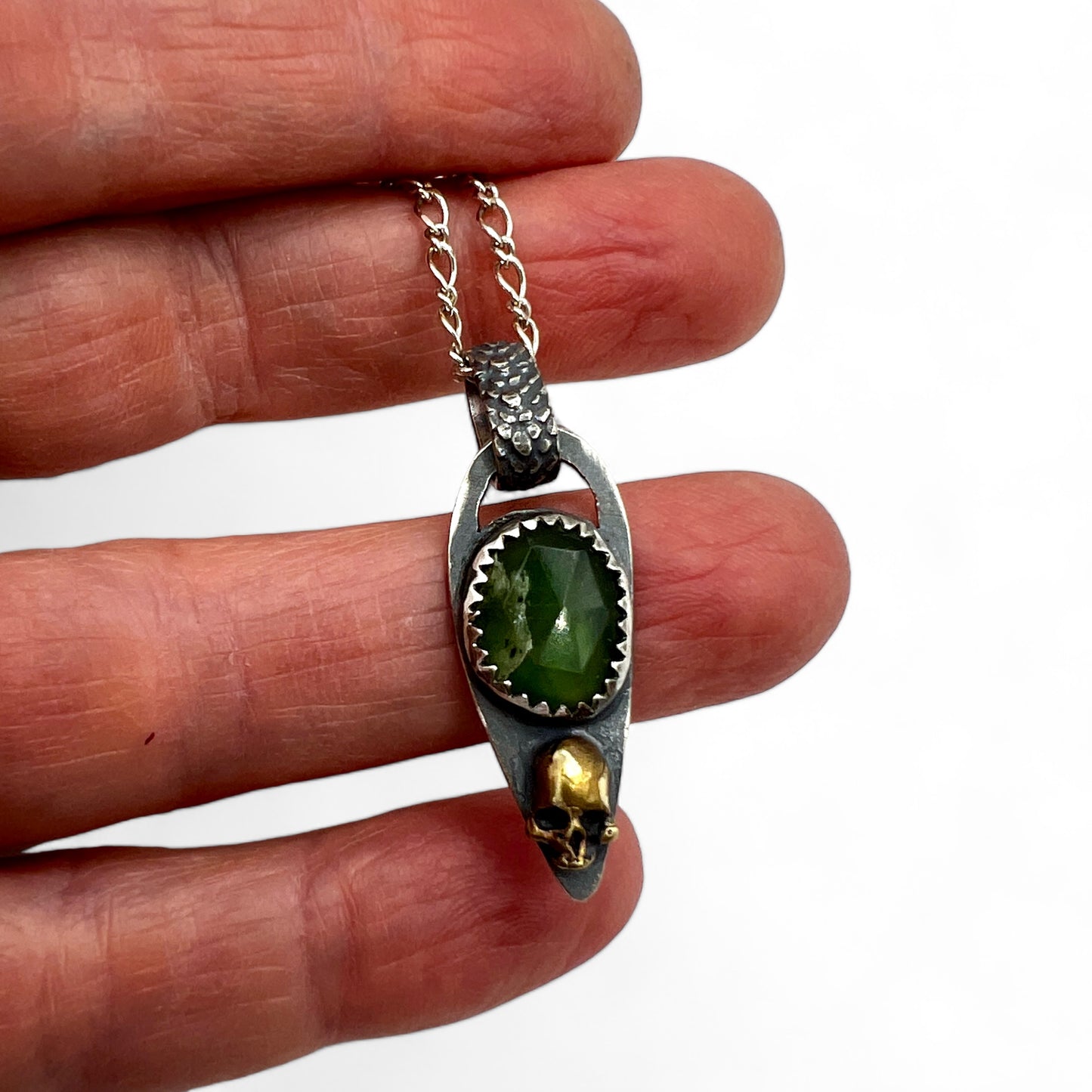 Serpentine Skull Baby Necklace
