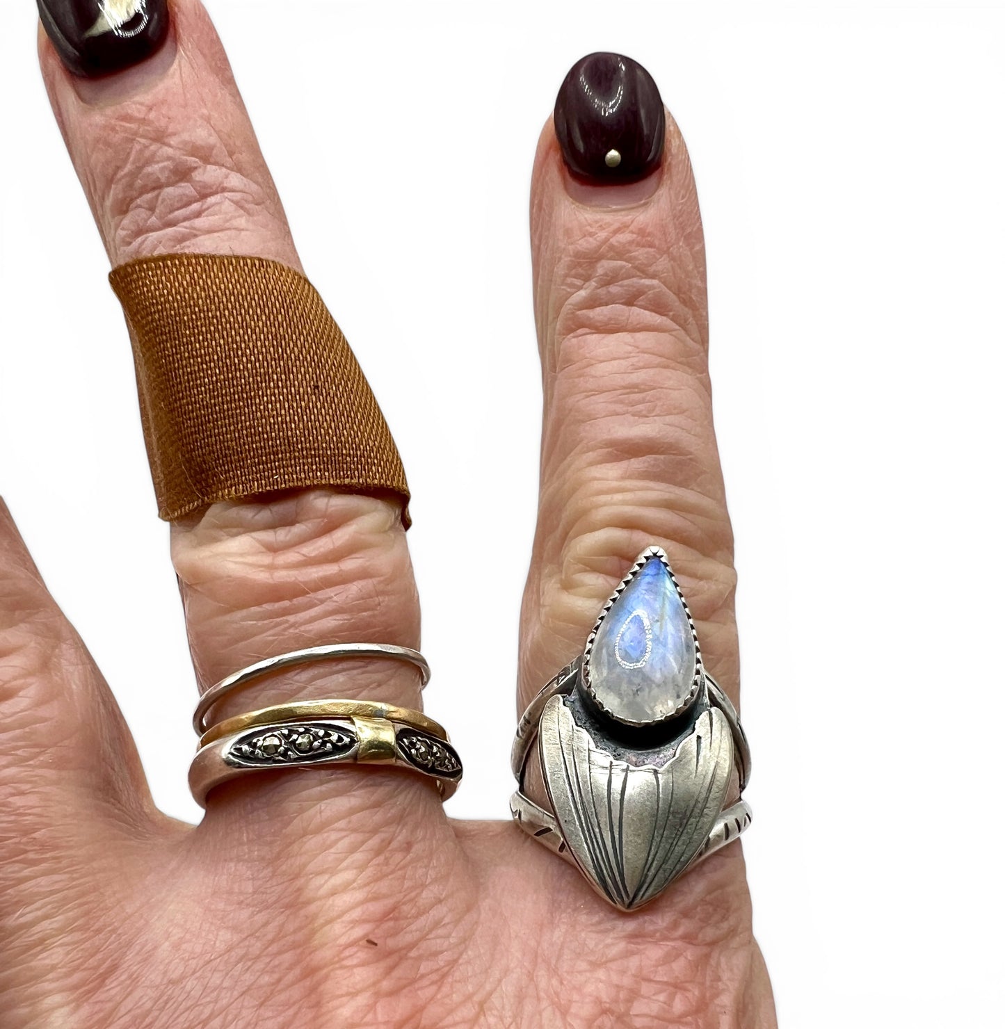 Moonstone Selkie Ring size 6