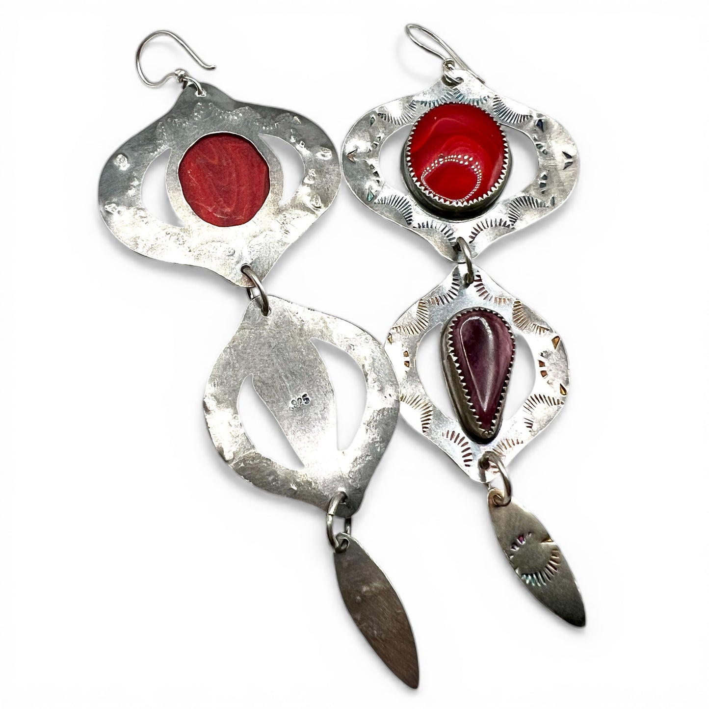 Rosarita and Spiny Oyster Bombay Beach Earrings