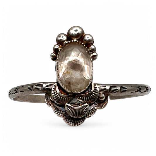 Herkimer Diamond Lace Cuff Bracelet