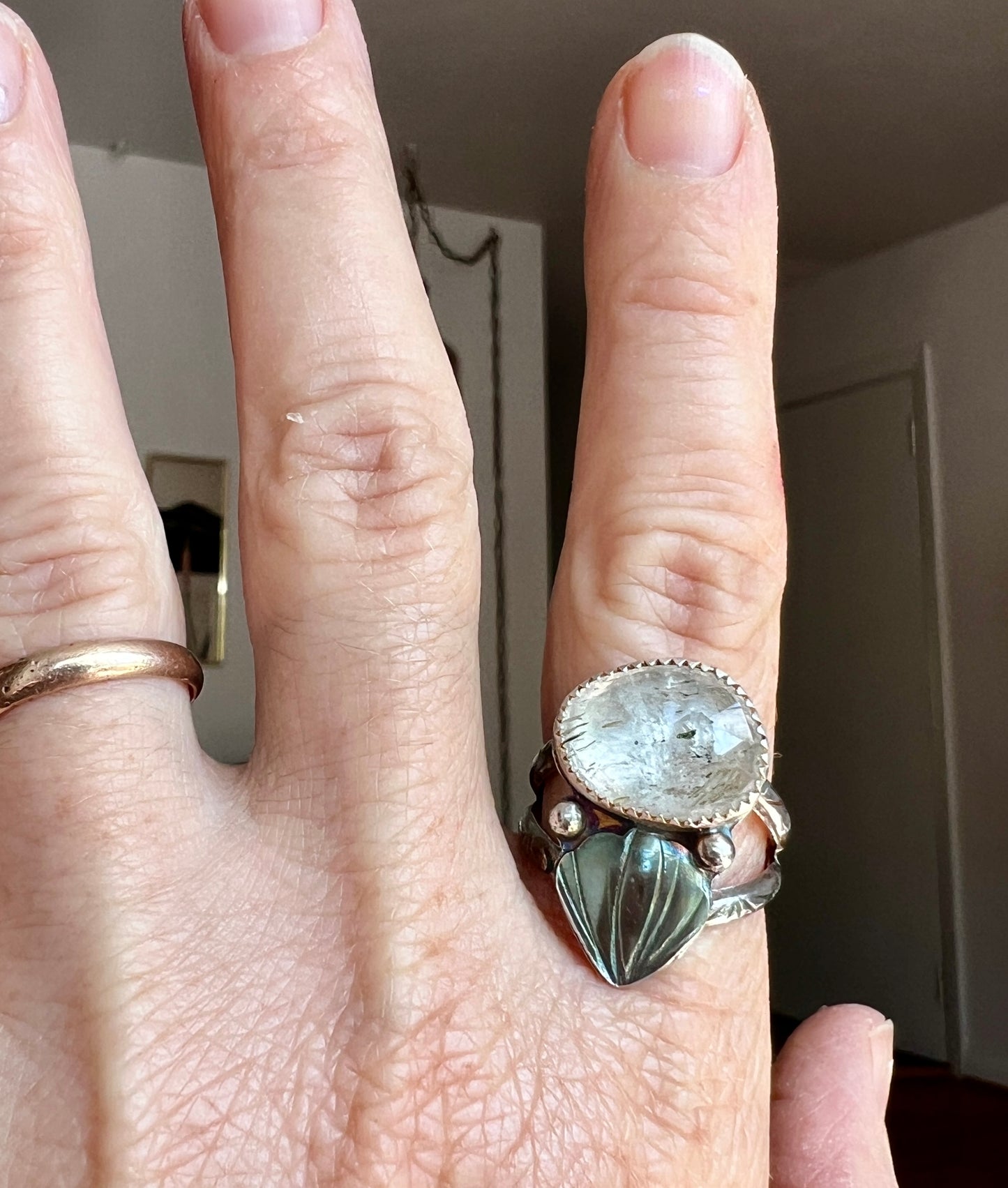 Herkimer Diamond Selkie Ring size 7.5