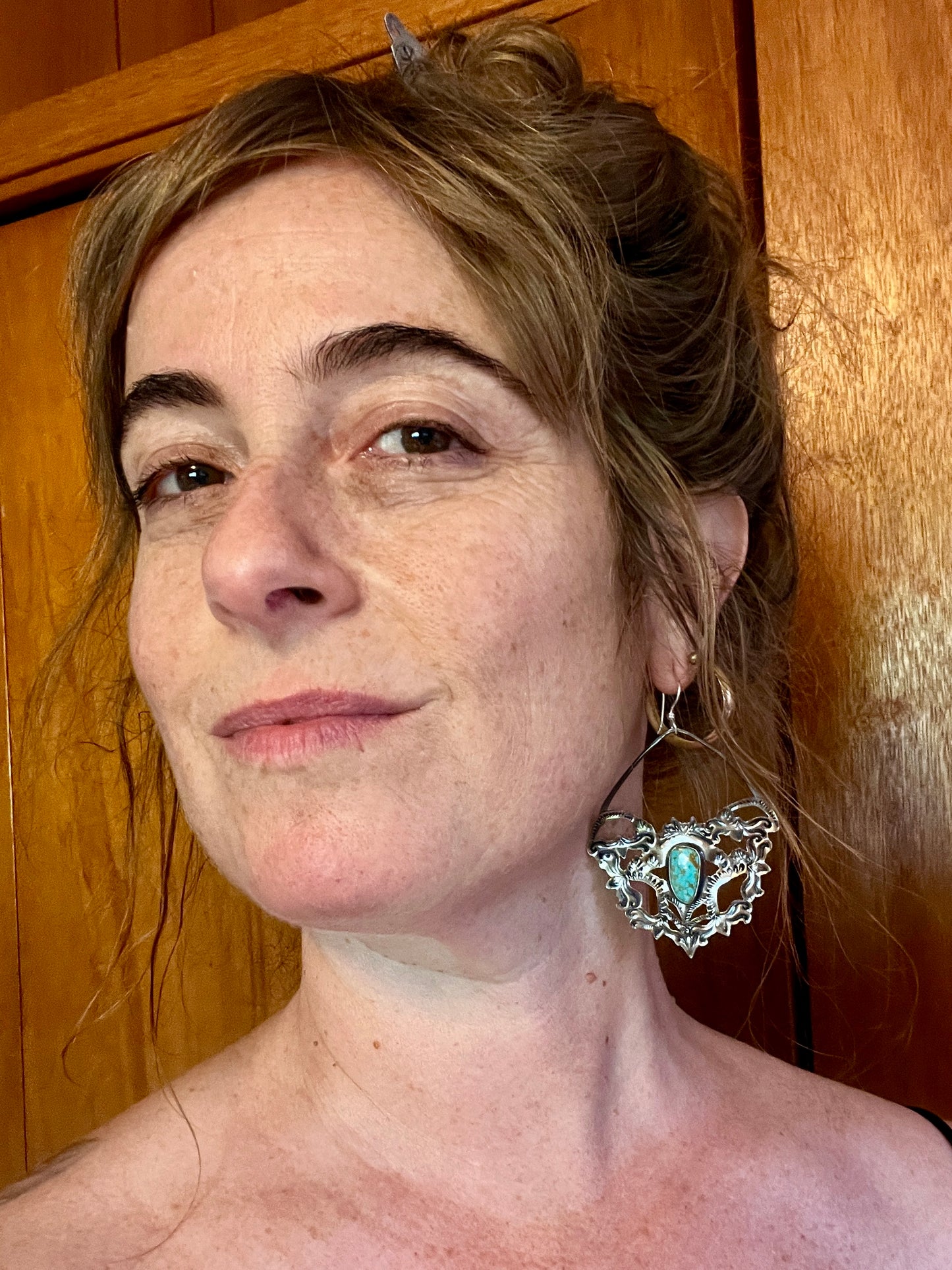 Turquoise Lacey Earrings