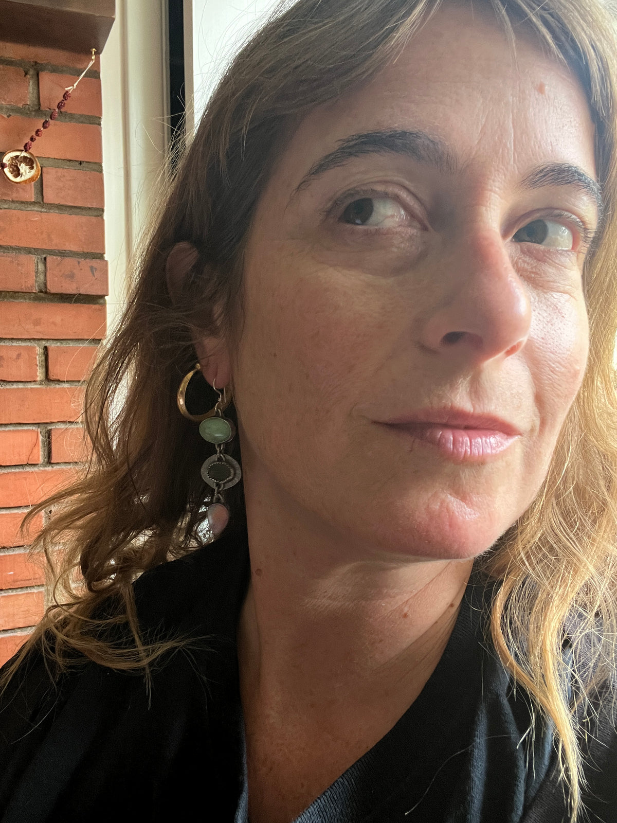 Lollipop Earrings of Turquoise, Serpentine, Aura Opal, Variscite and Peridot