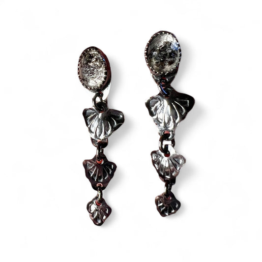 Herkimer Diamond Cascade Stud Earrings