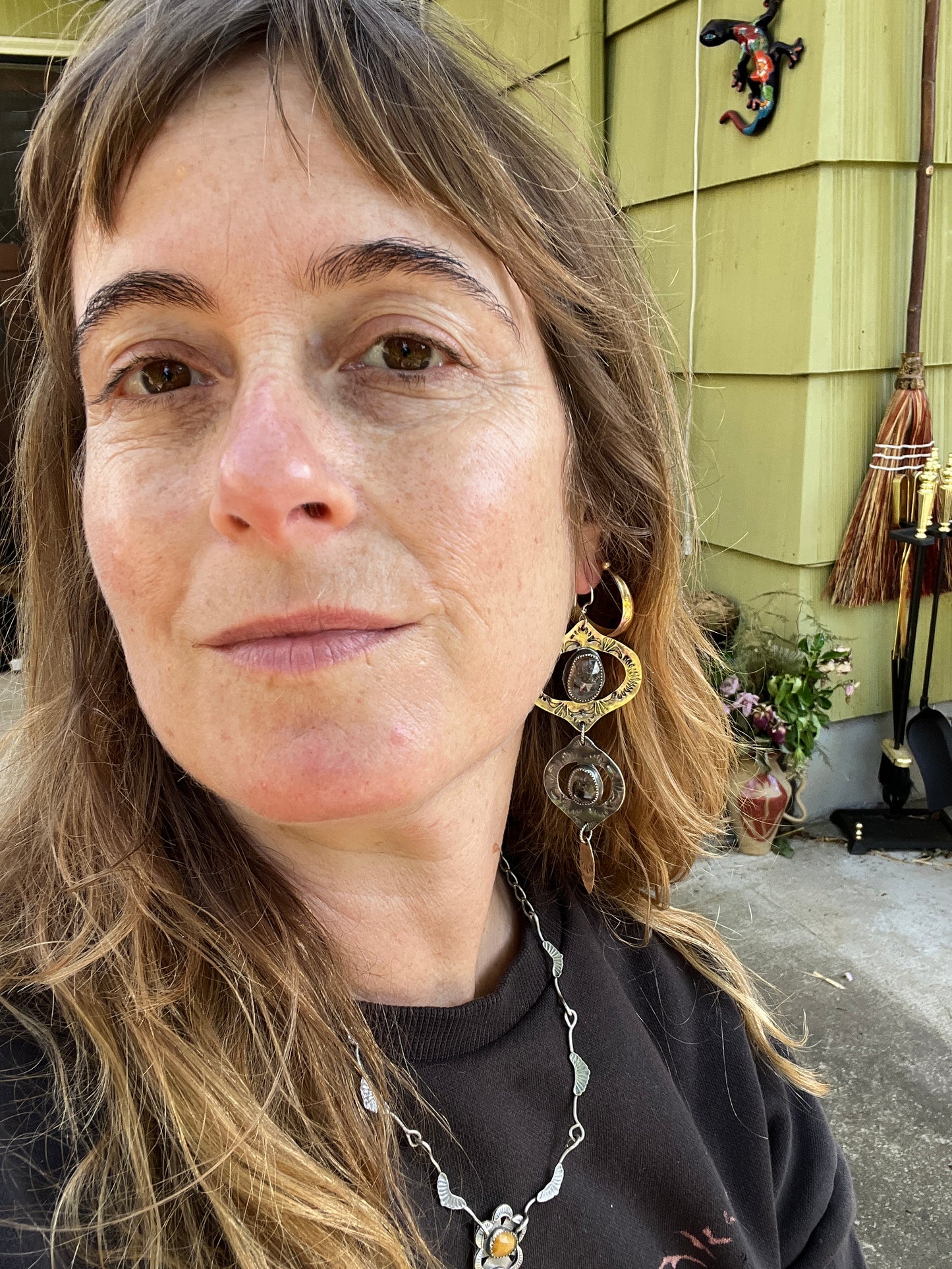 Herkimer Diamond Bombay Beach Earrings