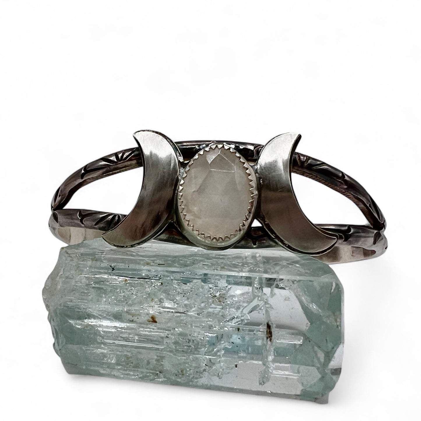 Moonstone Goddess Cuff Bracelet