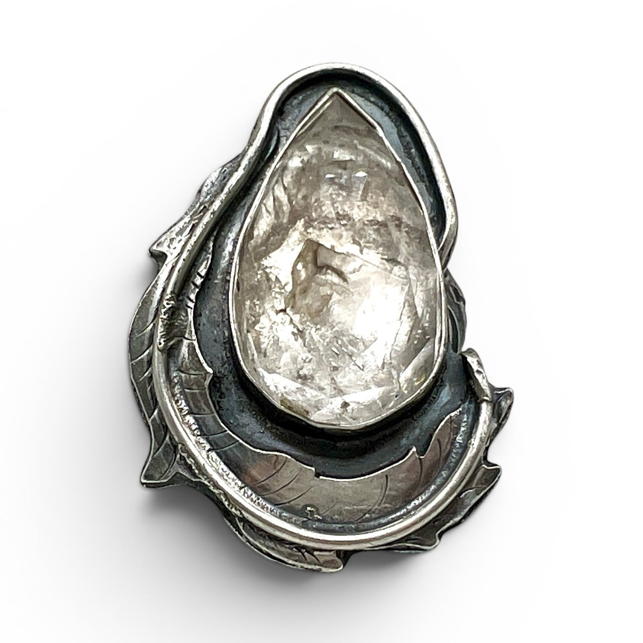 Herkimer Diamond Ring size 7.25