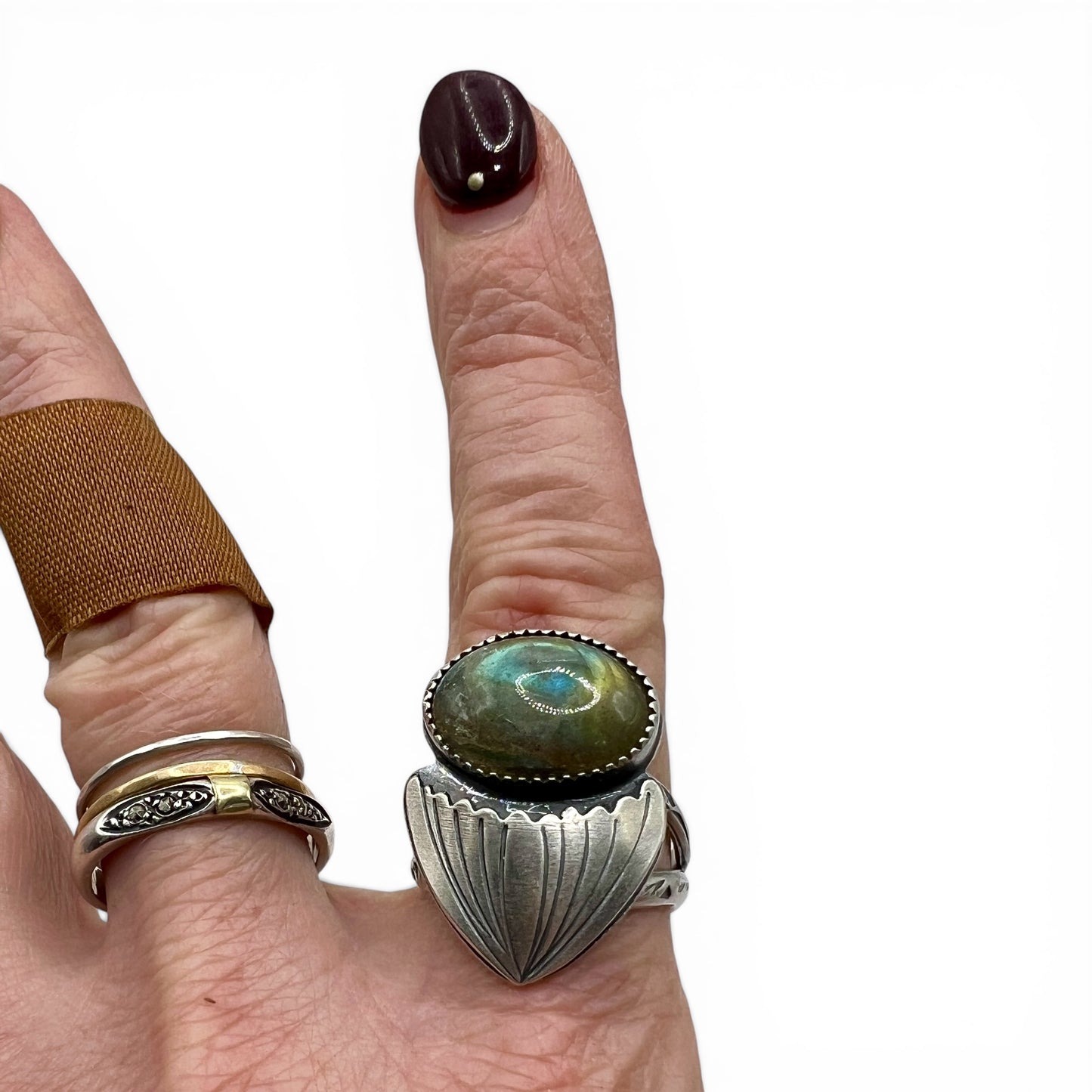 Labradorite Selkie Ring size 6