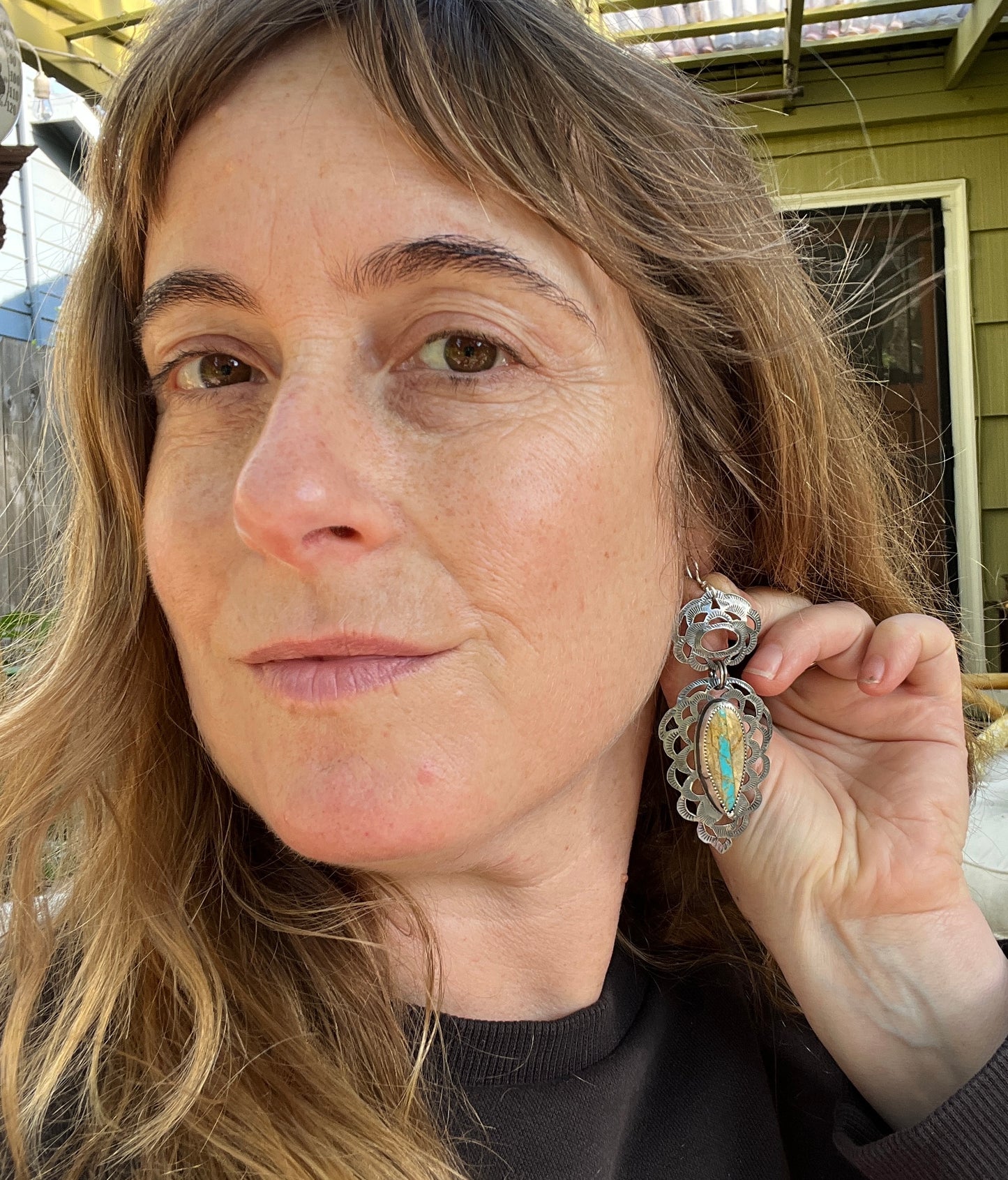Royston Ribbon Lacey Earrings