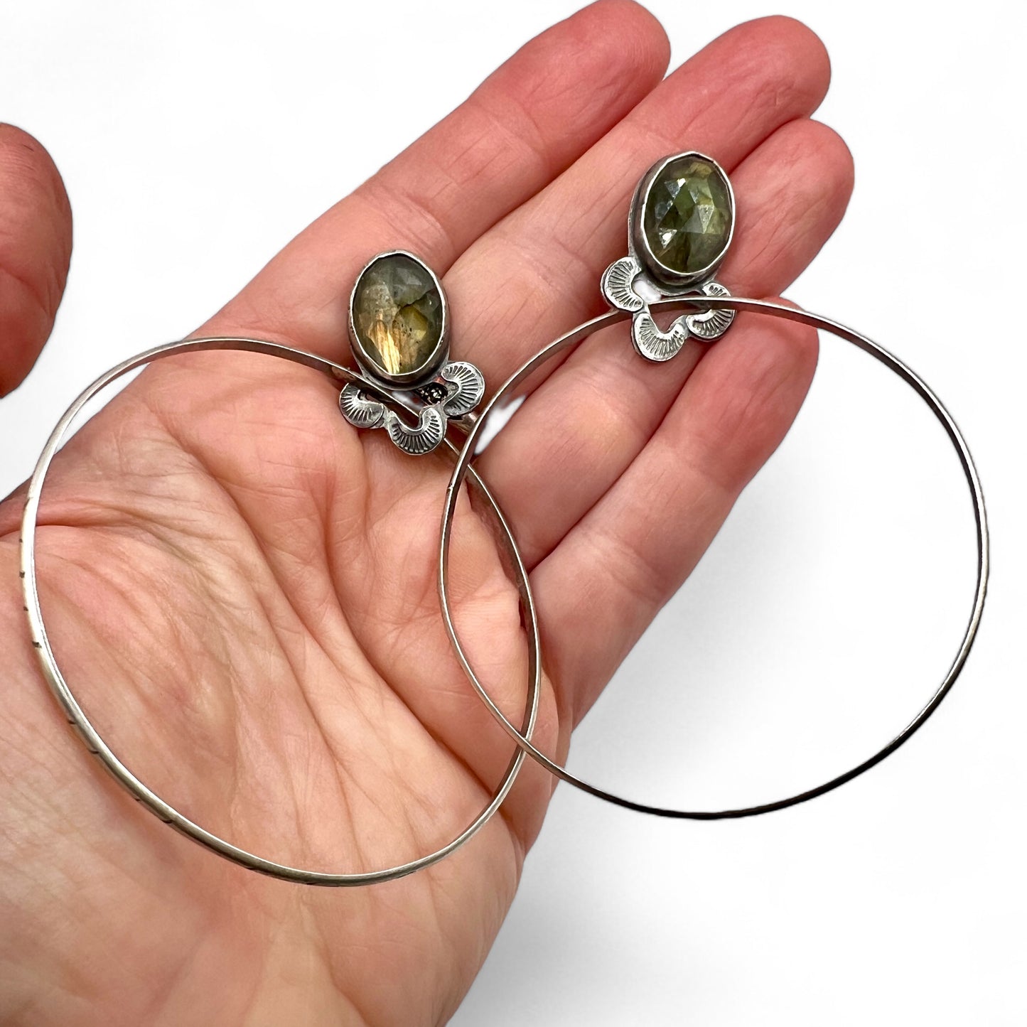 Labradorite Otter Hoops