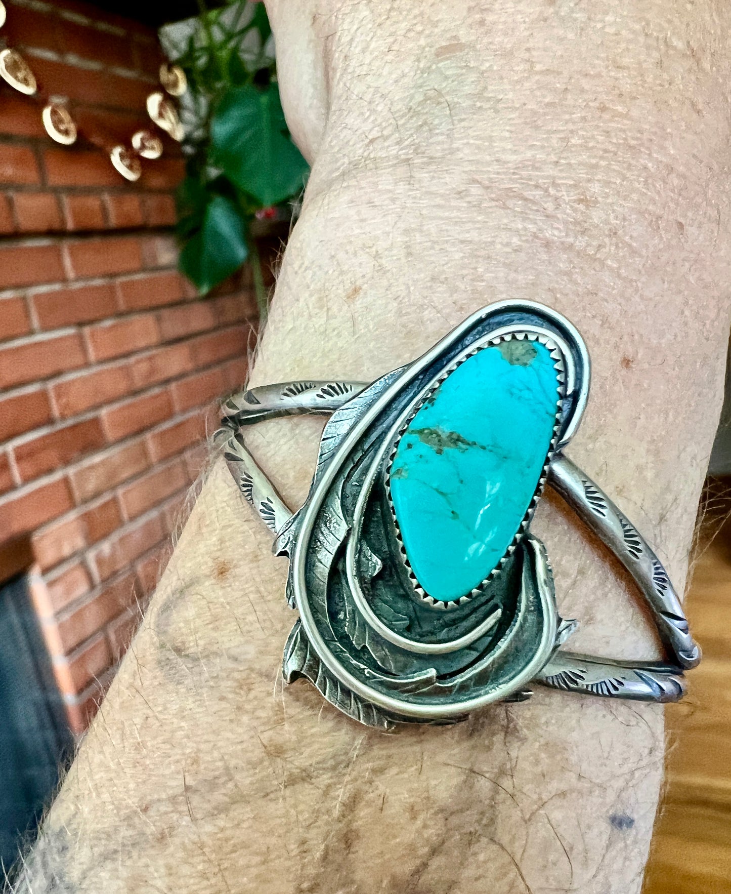 Kingman Turquoise Rose Parade Cuff Bracelet