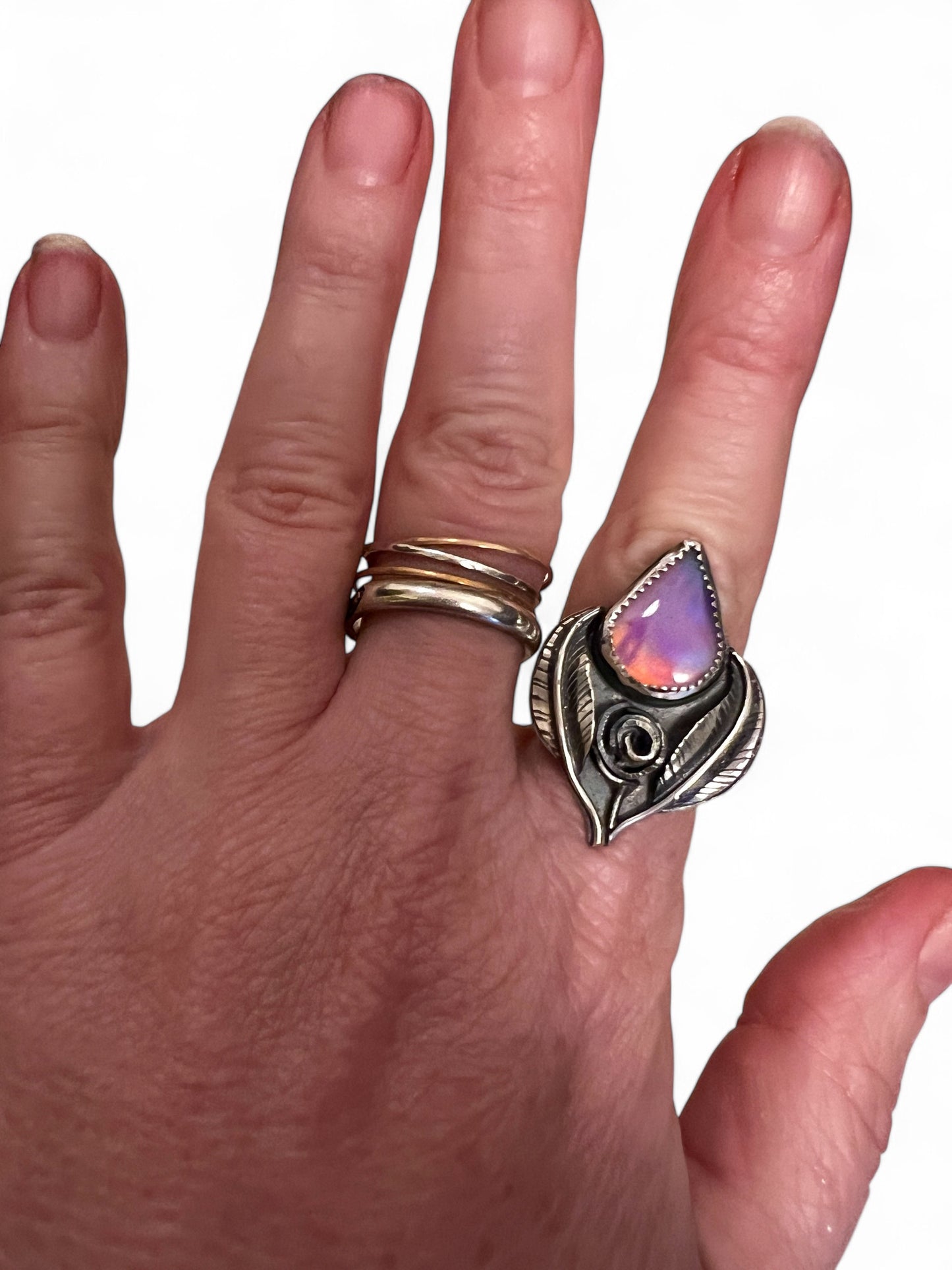 Big Splash Rose Parade Opal Ring size 5.75