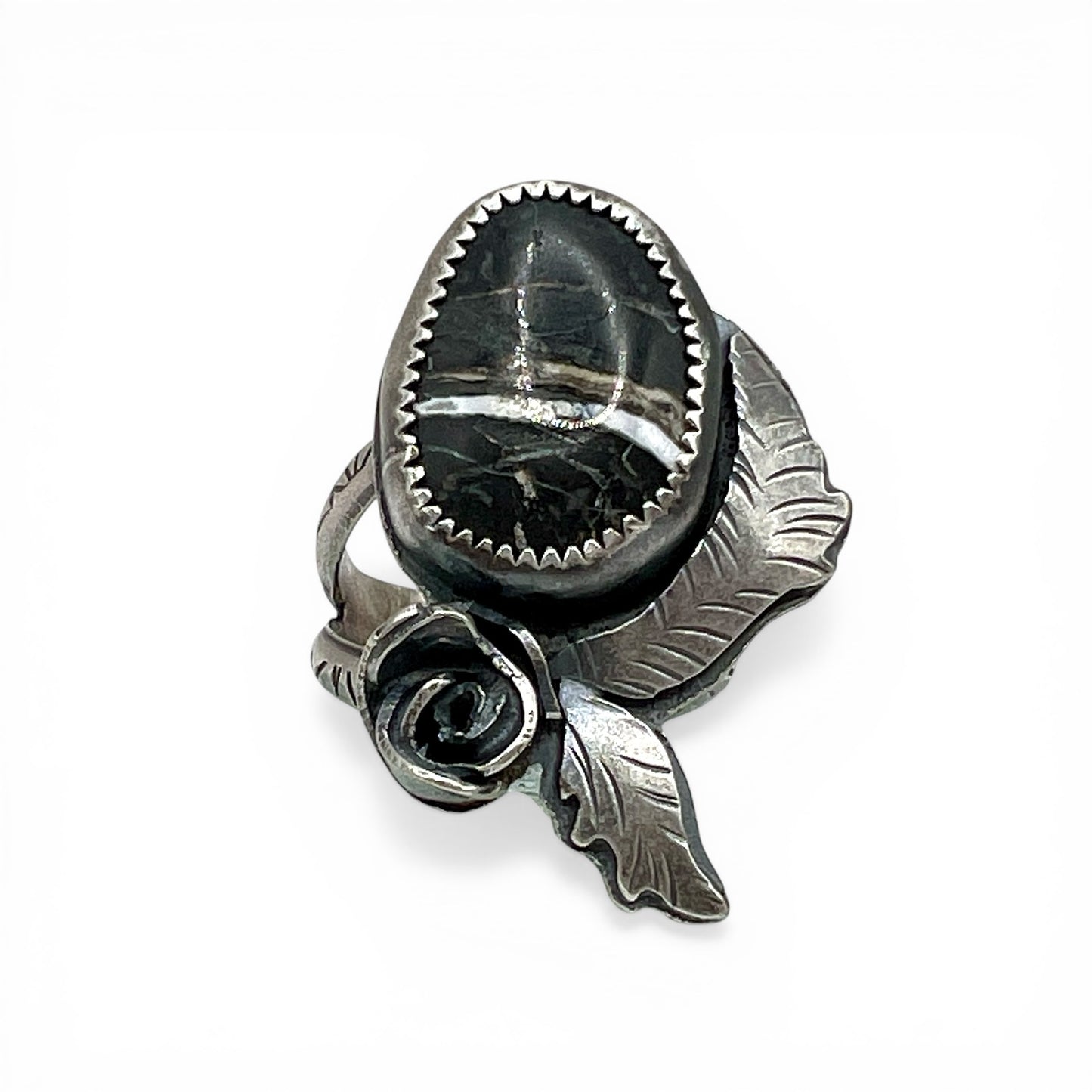 White Buffalo Turquoise Rose Parade Ring size 6