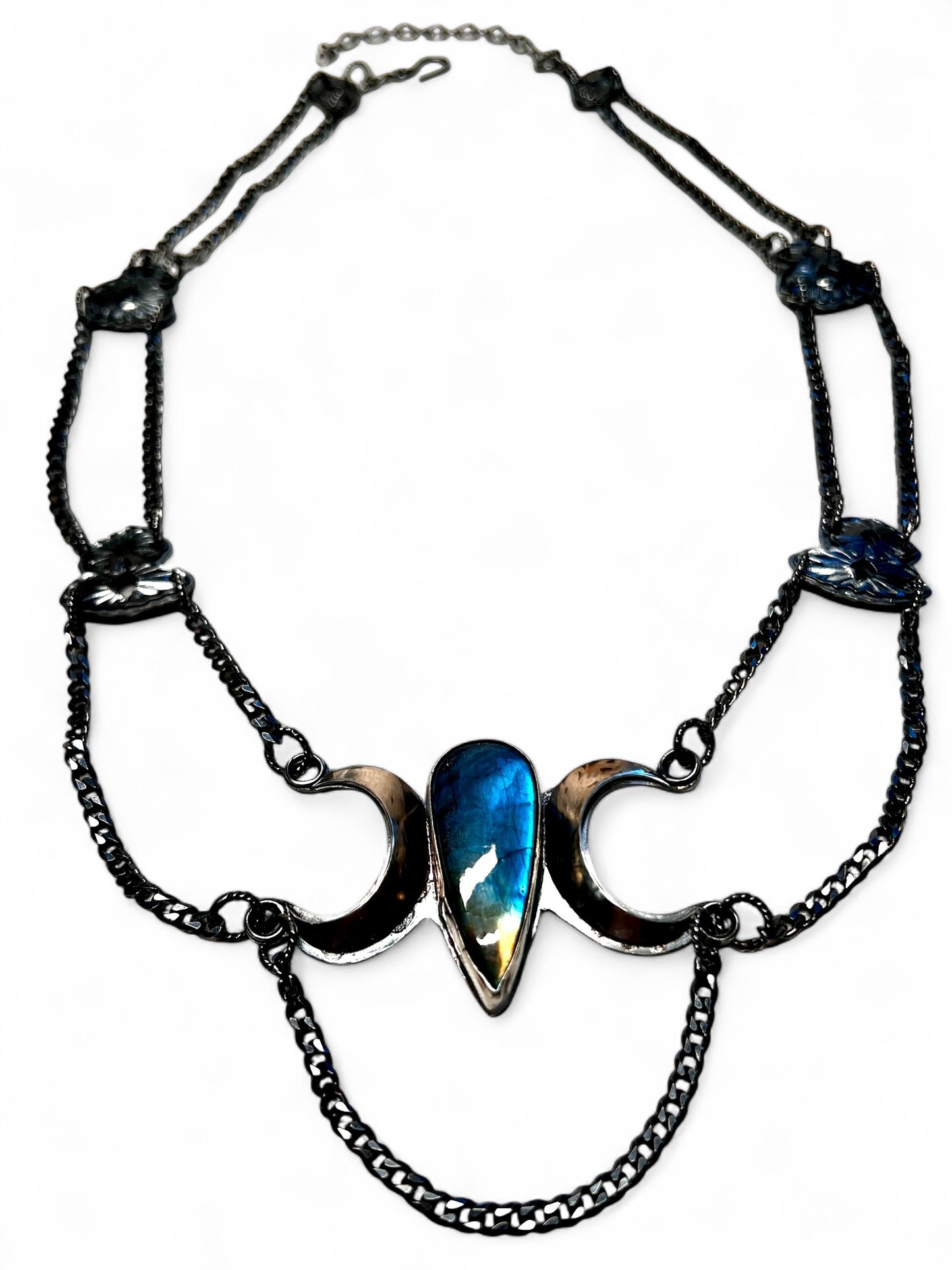 Labradorite Moons Goddess Necklace