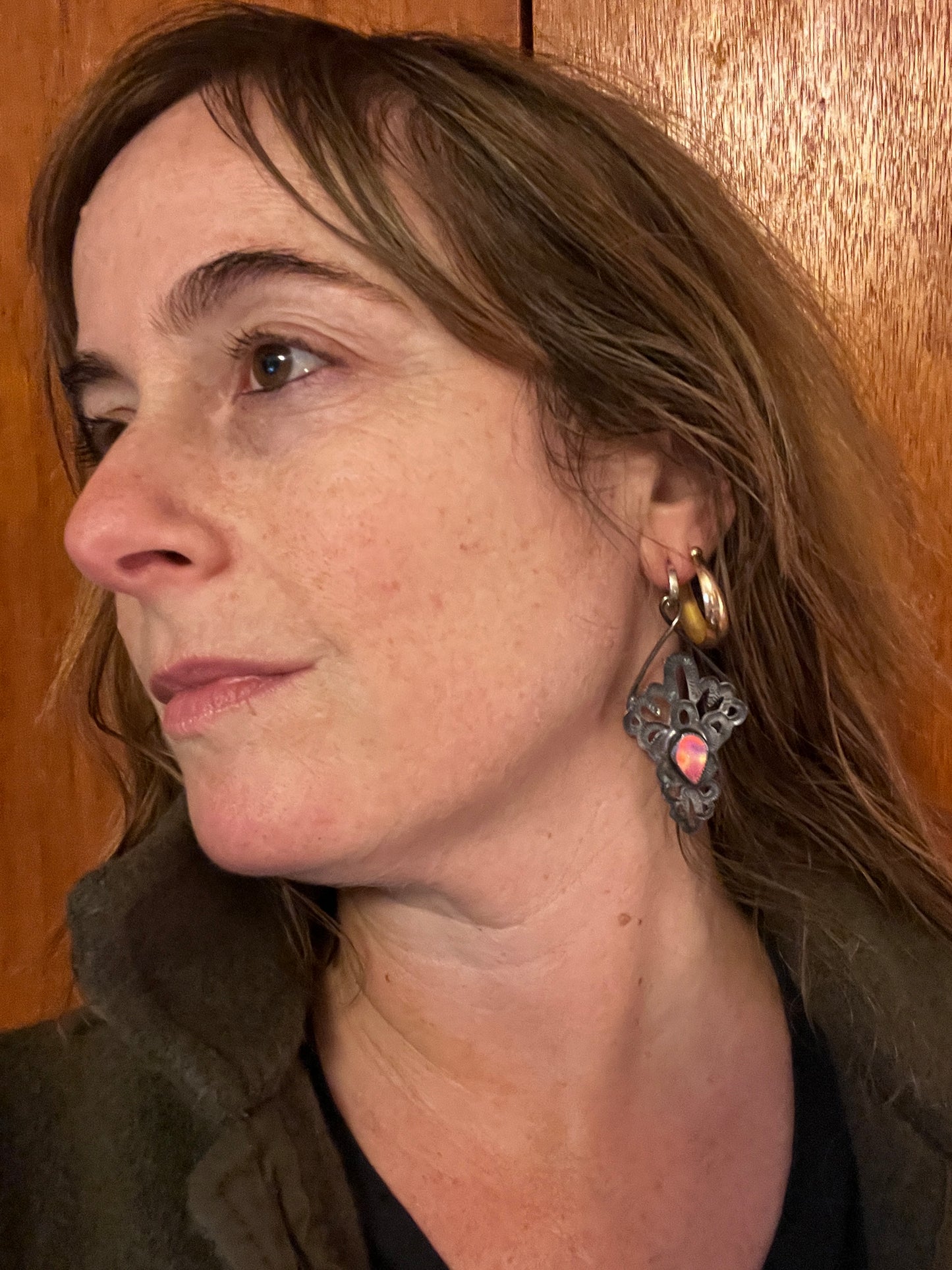 Aura Opal Lacey Earrings