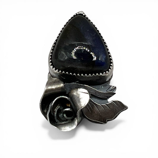Labradorite Rose Parade Ring size 5.5