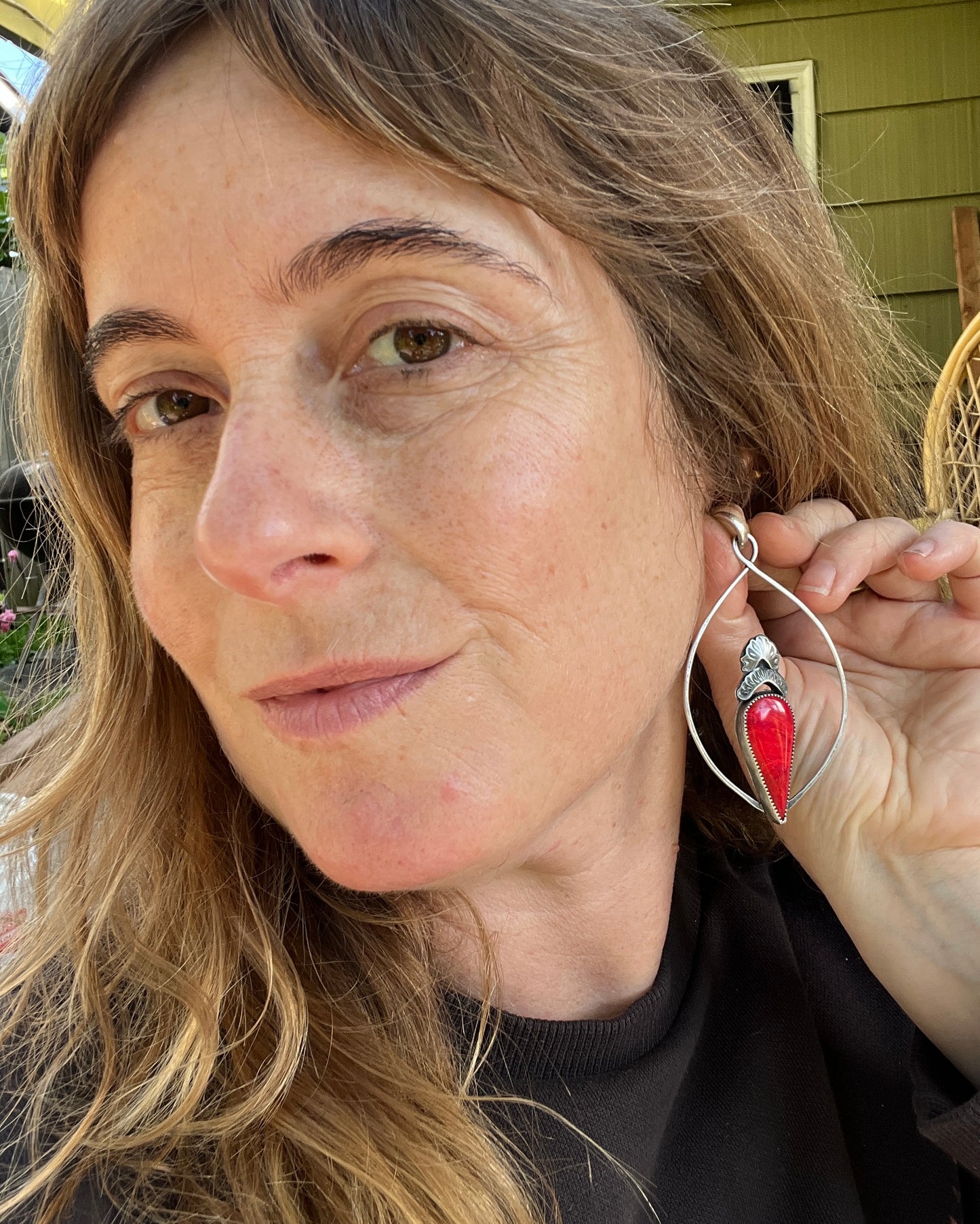 Rosarita Prairie Earrings with Huggie Hoops