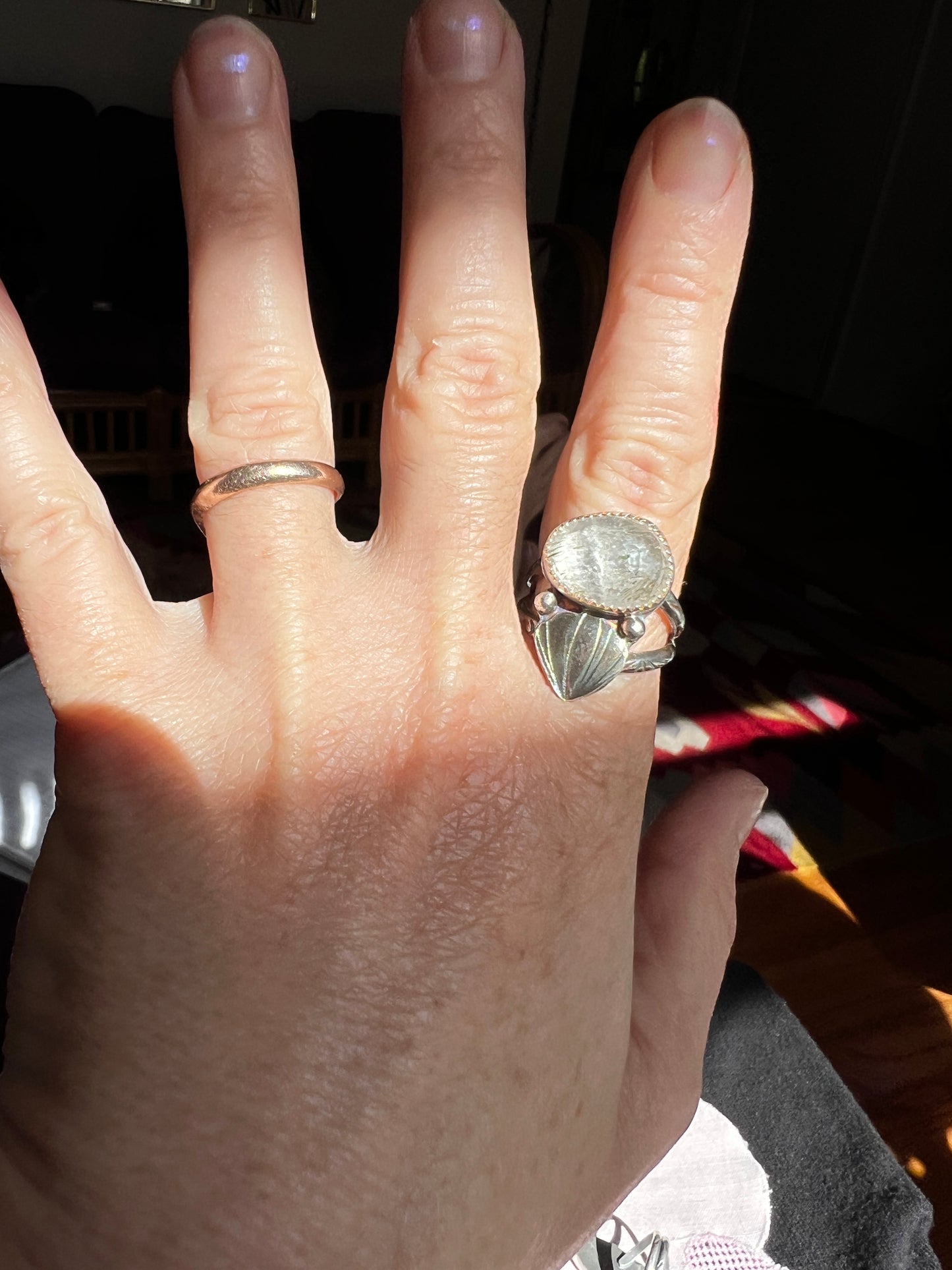 Herkimer Diamond Selkie Ring size 7.5
