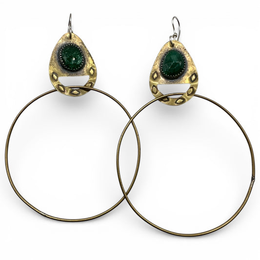 Cenote Hoops with Adventurine