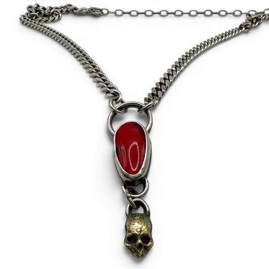 Rosarita Skull Necklace with Curb Chain
