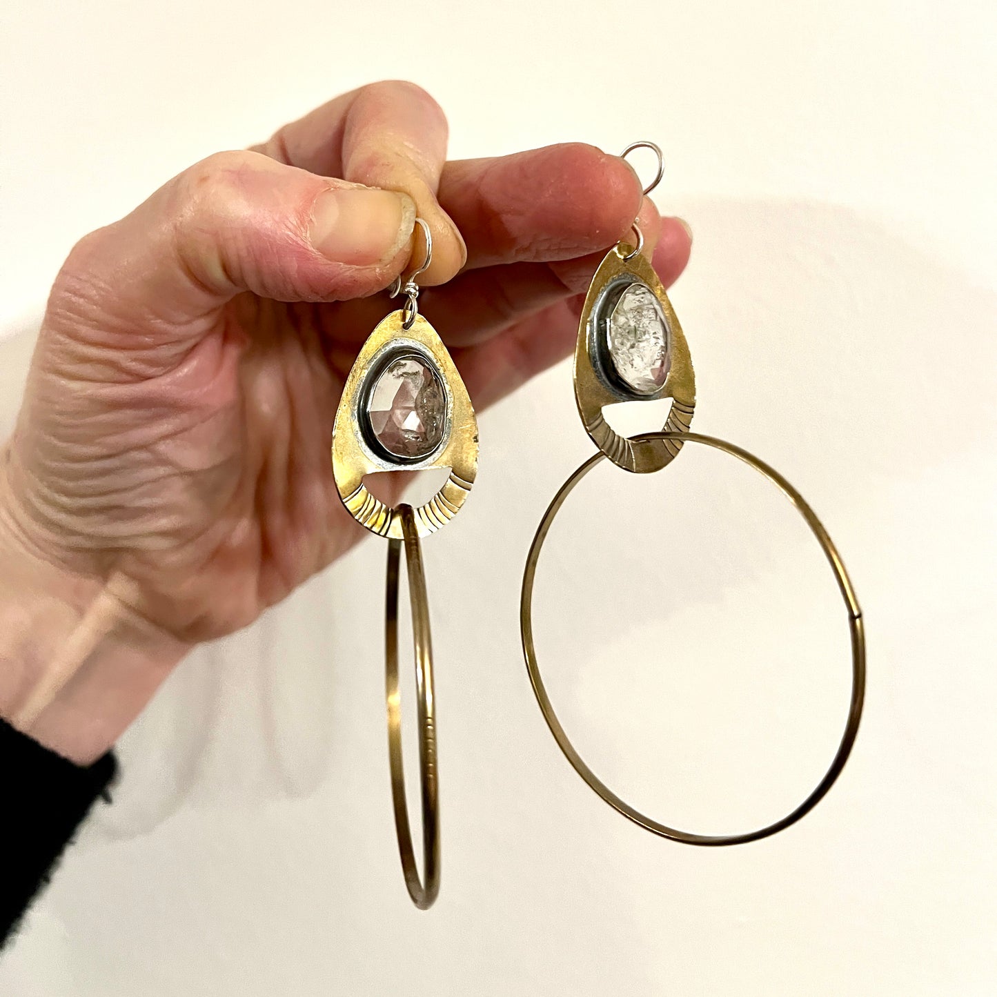 Cenote Hoops with Herkimer Diamond
