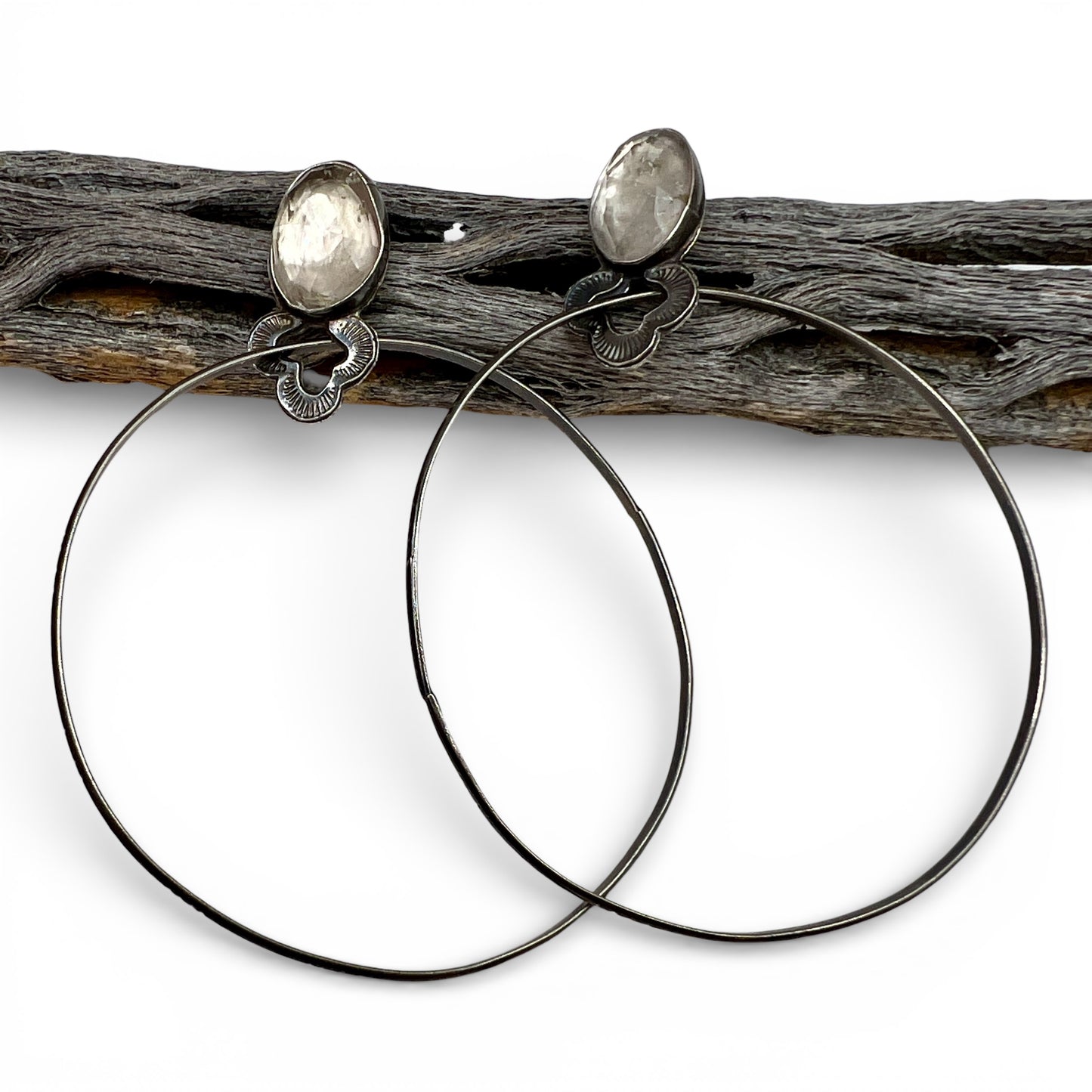 Herkimer Diamond Otter Hoops