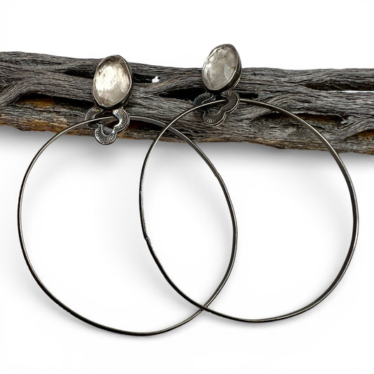 Herkimer Diamond Otter Hoops