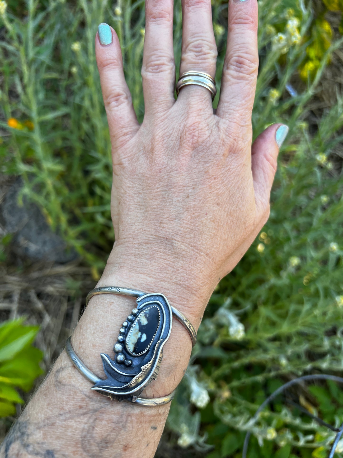 Variscite Rose Parade Cuff Bracelet