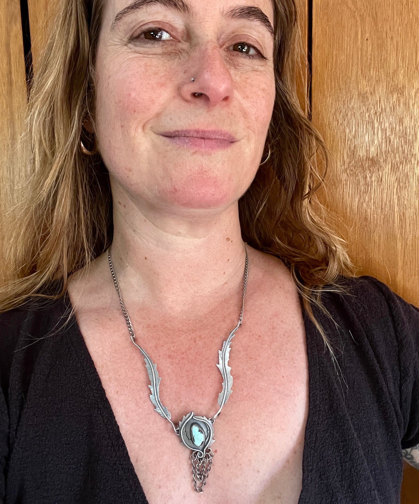 Turquoise Rose Parade Necklace