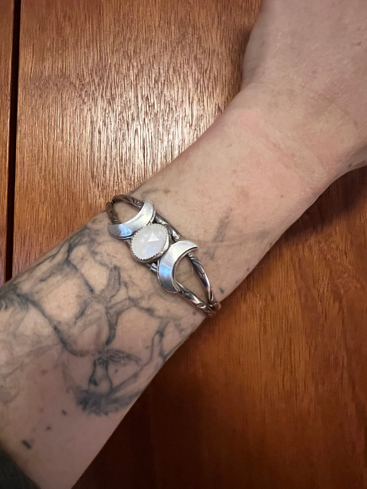 Moonstone Goddess Cuff Bracelet
