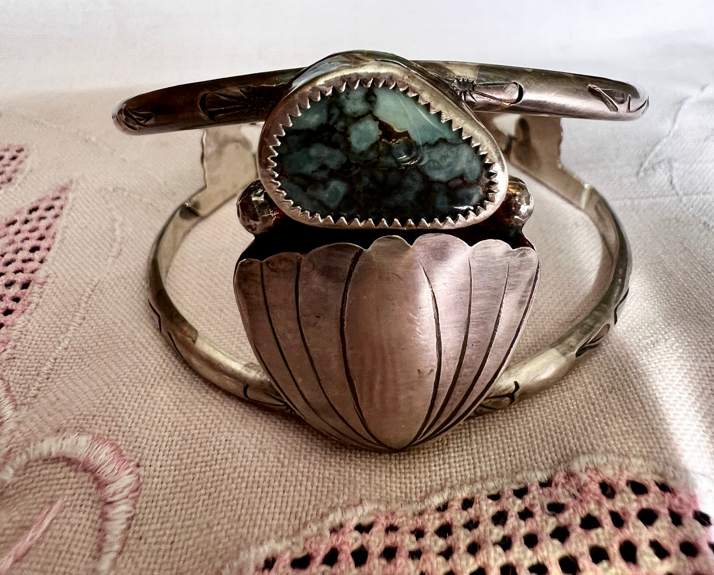 Pollywog Variscite Selkie Cuff Bracelet