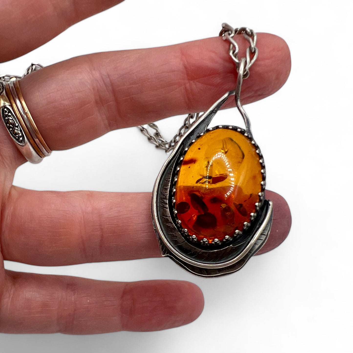 Baltic Amber Rose Parade Necklace