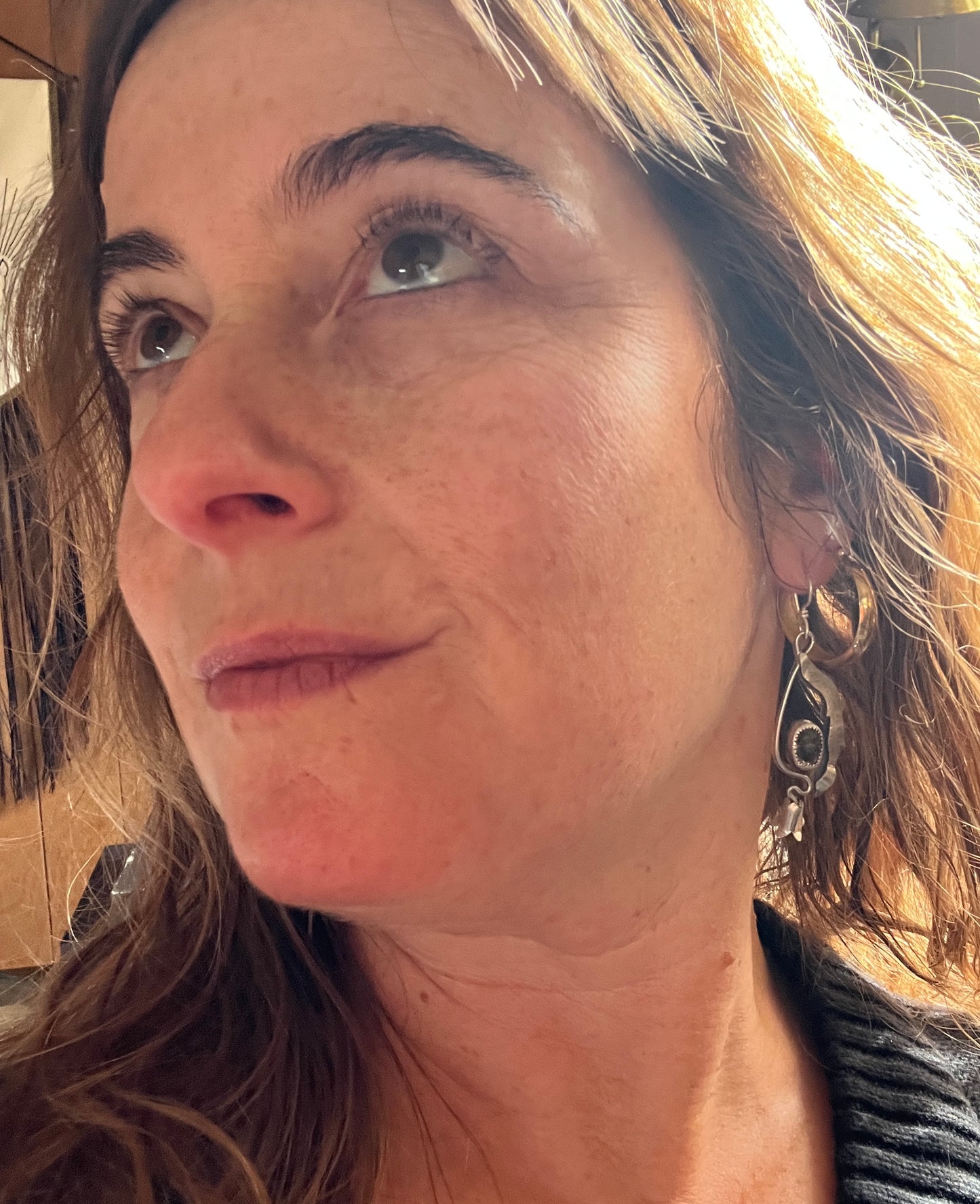 Herkimer Diamond Cascading Flower Earrings