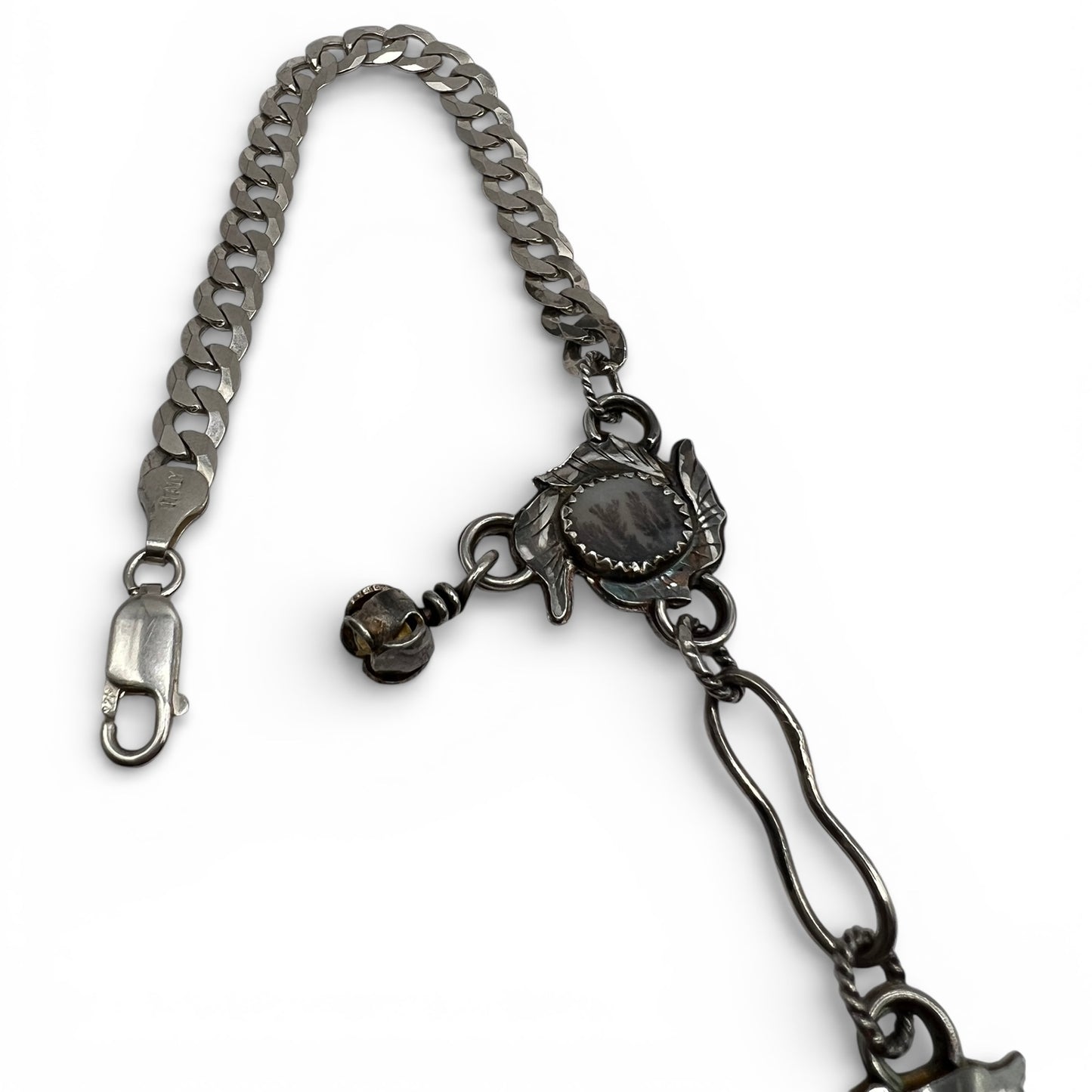 Dendritic Agate Rose Parade Necklace