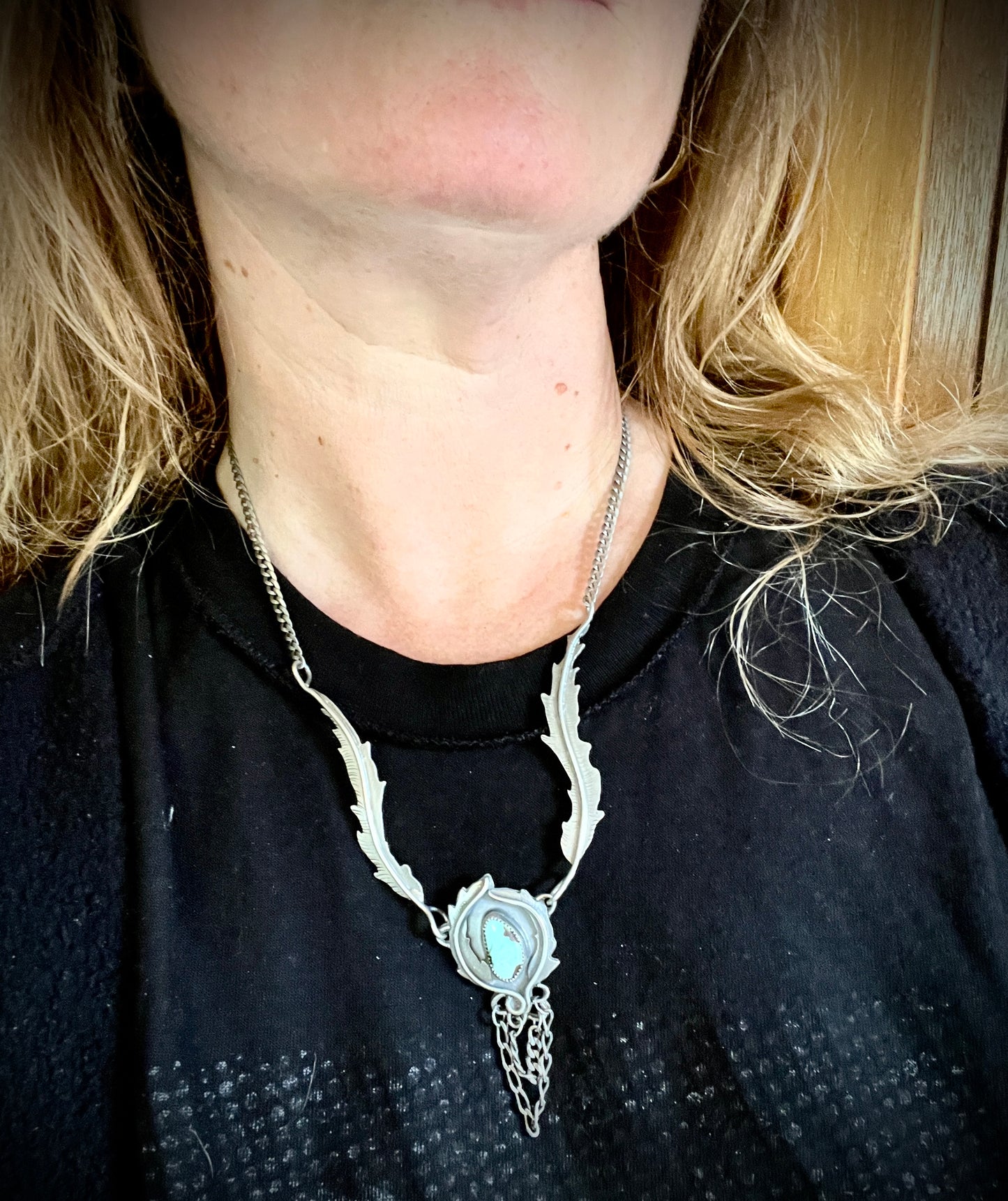 Turquoise Rose Parade Necklace