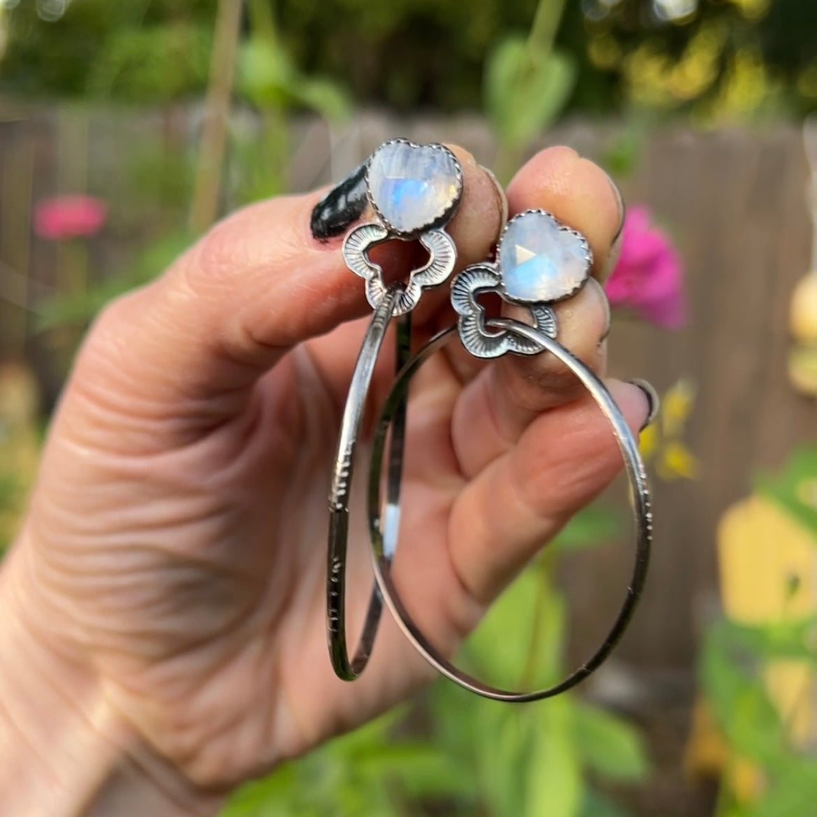 Sweetheart Otter Hoop Stud Earrings