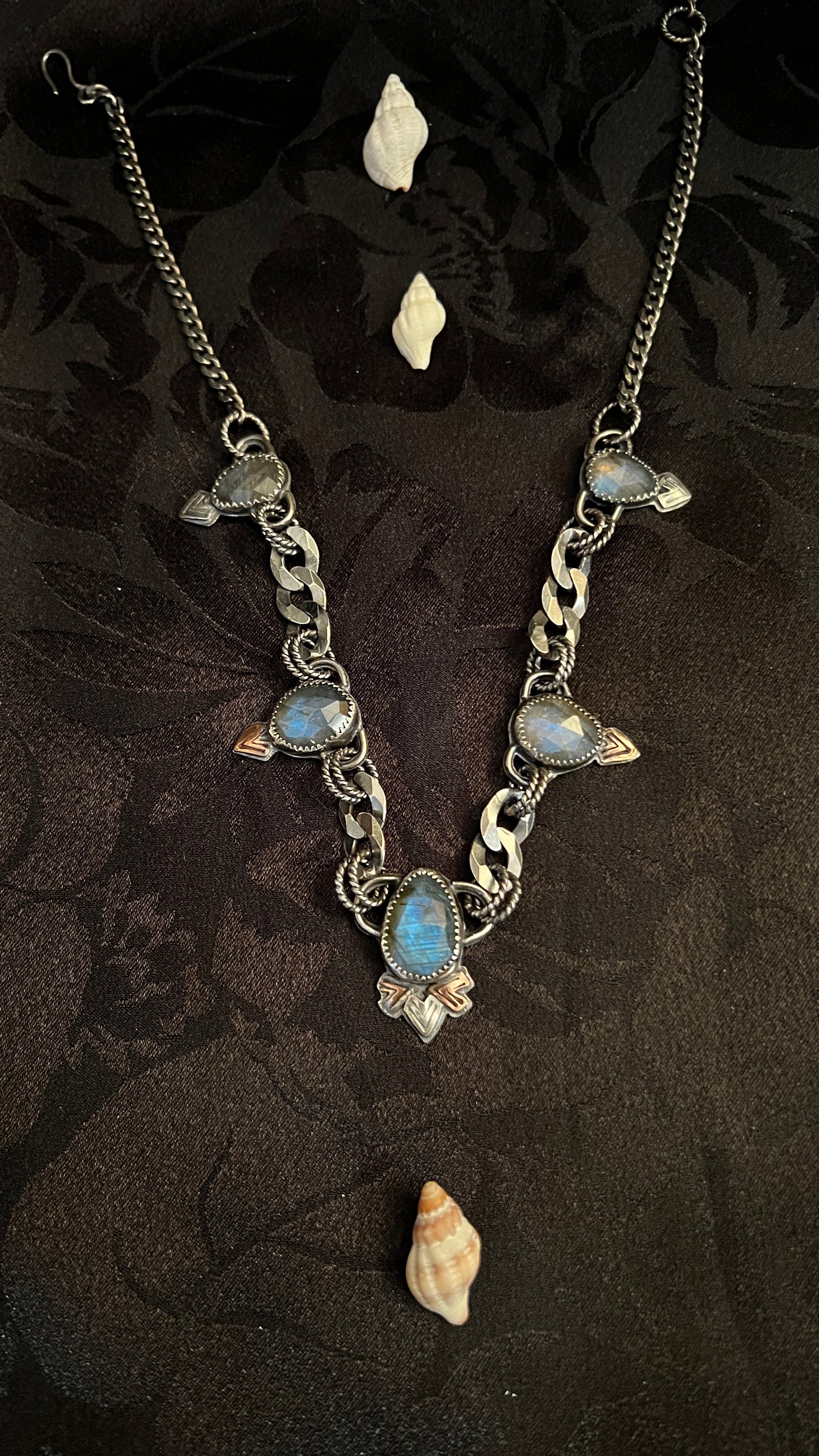 5 Points Labradorite Necklace