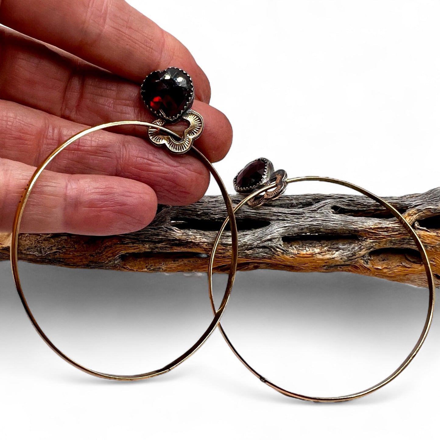 Sweetheart Otter Hoop Stud Earrings