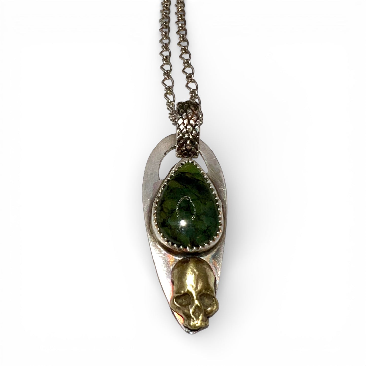 Starfox Variscite Skull Necklace