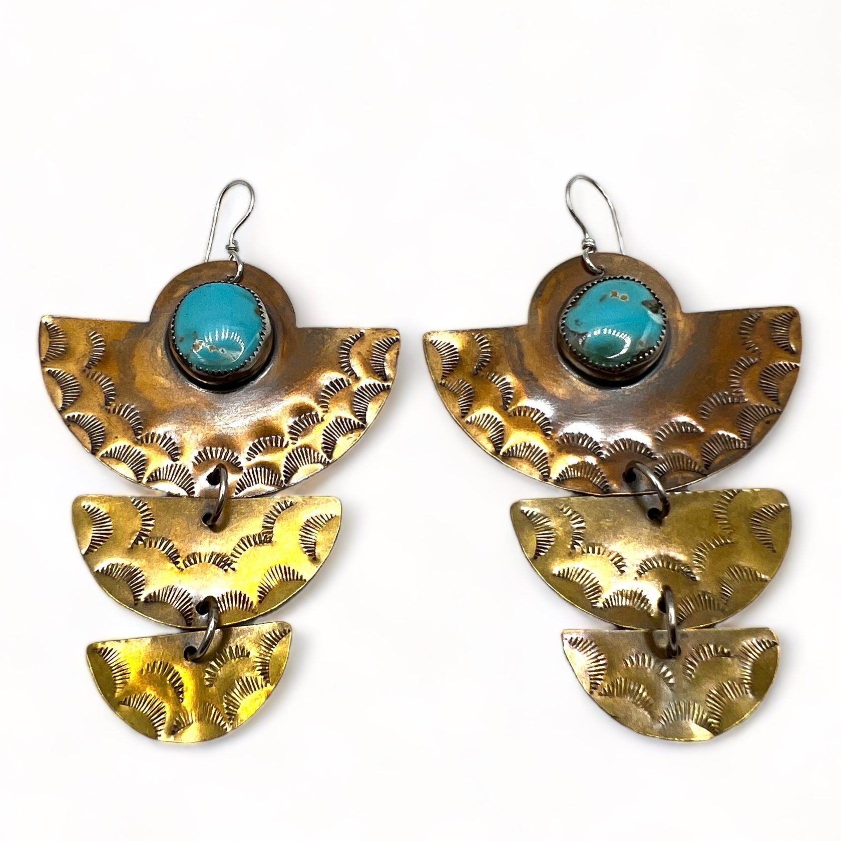 Kingman Turquoise Sunbird Earrings