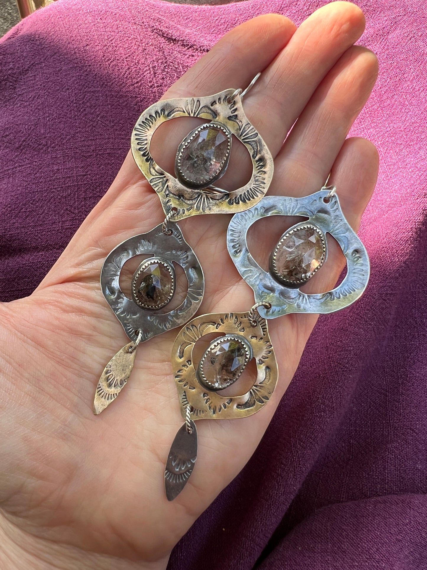 Herkimer Diamond Bombay Beach Earrings