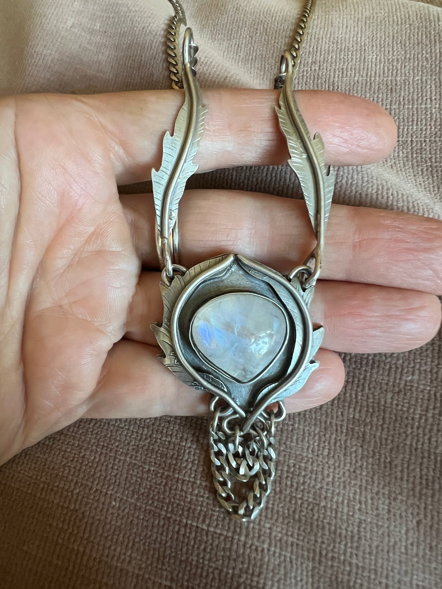 Moonstone Rose Parade Necklace