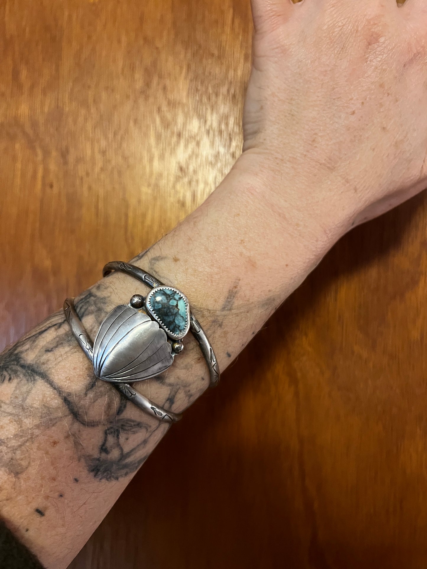 Pollywog Variscite Selkie Cuff Bracelet