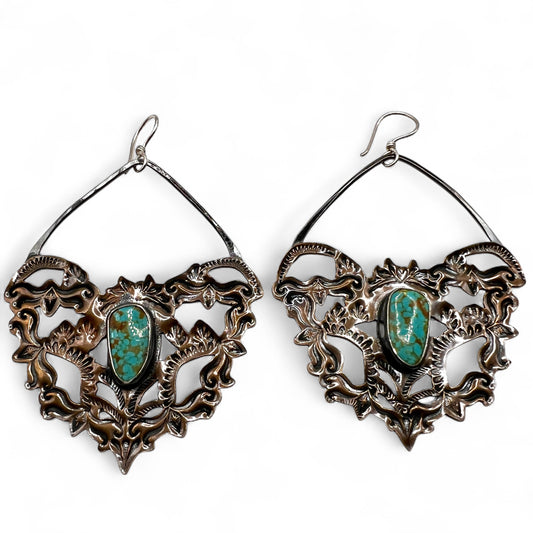 Turquoise Lacey Earrings