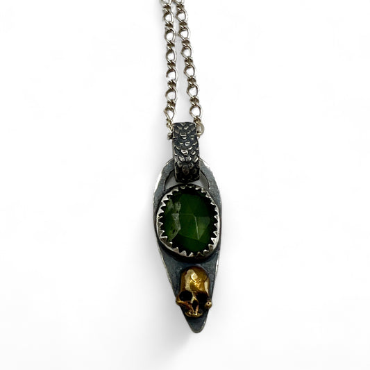 Serpentine Skull Baby Necklace