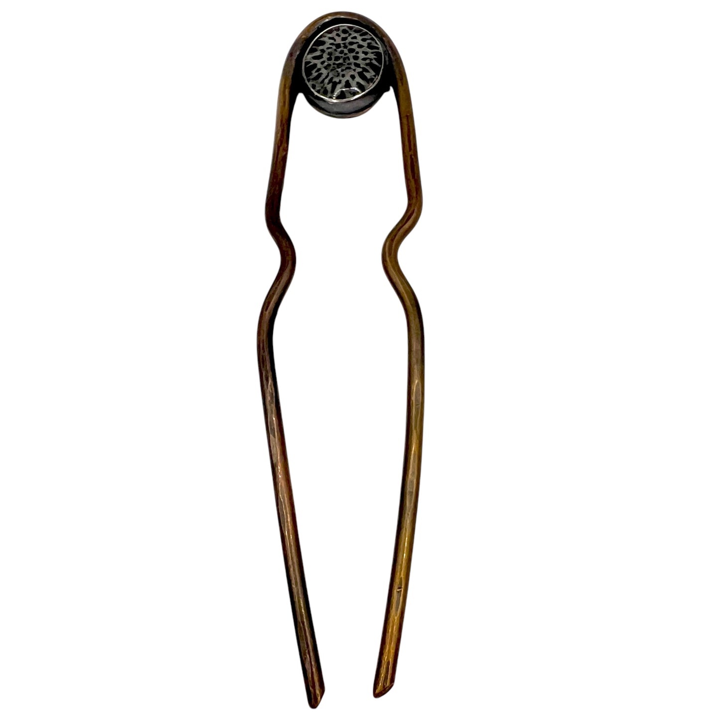 Fossil Coral Hairpin